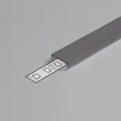 ELP Onderdeel LED-strip | cover klik zwart 2mt surface 10mm