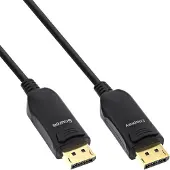 InLine DisplayPort Active Optical Cable (AOC) | DP2.1a (10K 60Hz) | UHBR13.5 (54Gbit/s | 25 meter