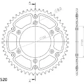Supersprox Stealth 49d Rst8000x49red Achtertandwiel