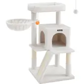 Feandrea kraboom, 96 cm hoog, met groot platform en kattenhol