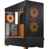 Fractal Design Design Pop Air Rgb Orange Core Tg Gaming Case met helder glasvenster Atx FD-C-POR1A-05