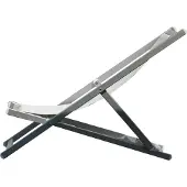 Jan Kurtz Rimini ligstoel ligstoel geanodiseerd aluminium/kunststof stof