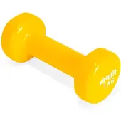 VirtuFit Vinyl Dumbbell Pro - 1 kg - Geel