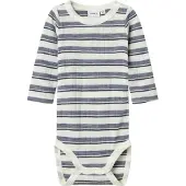 Name it Rompertje/body 'NBMWang' duifblauw / donkerblauw / wit