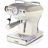 Ariete 1389/13 - Vintage Piston /Espressomachine - 900W - 0,9L tank inhoud - ook geschikt voor pads - Beige