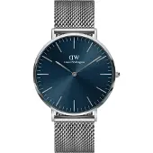 Daniel Wellington Classic Revival - Unisex horloge - zilverkleurig met band