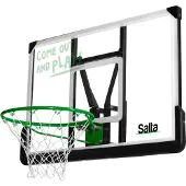 Salta Center Basketbalbord – Basketbalbord met dunkring voor wandmontage - Voor kinderen en volwassenen – Zwart