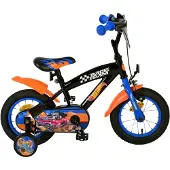 Yipeeh Hot wheels 12 fiets zwart/oranje/blauw 31256