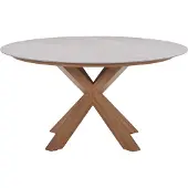 Garden Impressions Lowland Tuintafel Napoli Sand dia. 150 cm