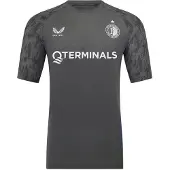 Castore Feyenoord Trainingsshirt 2025-2026 Donkergrijs Wit