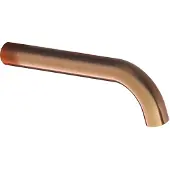 Hotbath Uitloop cobber 15 cm geborsteld koper