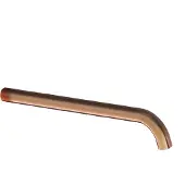 Hotbath Uitloop cobber 30 cm geborsteld koper
