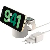Belkin BoostCharge Pro 2 In 1 Qi2 MagSafe Oplader Bruin