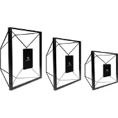 QUVIO Fotolijstjes - Hexagon - Set van 3 - Zwart