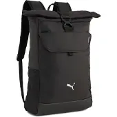 Puma Sportrugzak 'TECH Roll Top' zwart / wit