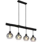 Globo Lighting Hanglamp Moitas 4-lichts zwart