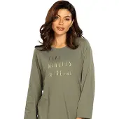Comtessa Dames Nachthemd 'Five More Minutes' Khaki Groen