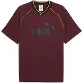 Puma Functioneel shirt 'Ess' oranje / wijnrood / zwart