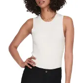 JDY Gebreide top 'Aya' wit