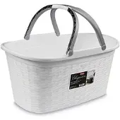 Stefanplast Heupwasmand 'Elegance' - 35 Liter - Wasmand met handgrepen - Wit