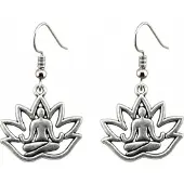 Charme Bijoux zilver Lotus oorbellen