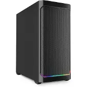 Sharkoon 4044951041657 Gehäuse AK4 RGB ATX 1xMetall schwa
