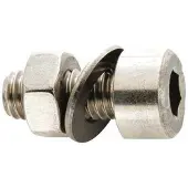 Fix Nippel M5 X 12 Mm Binnenzeskant Schroef 100 Eenheden