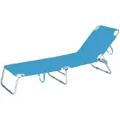 Marbueno Summer 10460 187x58x24 Cm Folding Sunbed Blauw