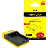 PATONA Micro USB-oplader voor Sony NP-F960 (Lader), Stroomvoorziening voor de camera, Zwart