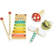 Mentari Muziekset - 4 Delen - Hout - 3 Jaar