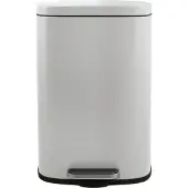 Spirella Pedaalemmer 30L - AKIRA - Vuilnisbak - Staal - Wit