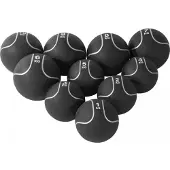 Gorilla Sports Medicine ballen set zwart/zilver 55 kg