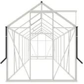 Royal well Tuinkas Kate V wit 3 mm veiligheidsglas