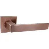 Intersteel deurkruk Q 05 op rozet vierkant verdekt 53x53x6mm - PVD brons