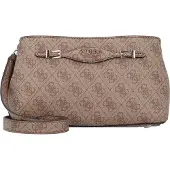 GUESS Schoudertas 'KATYA CROSSBODY TOP ZIP' lichtbeige / bruin