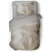 Eleganzzz Dekbedovertrek Micropercal Feathered Bliss - sandy beige 140x200/220cm