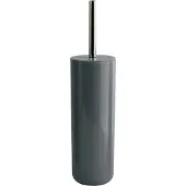 Spirella MSV Porto Toilet/wc-borstel in houder - kunststof - donkergrijs - 38 cm - Toiletborstels