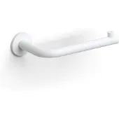 Clou Kaldur toiletrolhouder, L-vorm, zonder klep, mat wit