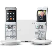 Gigaset CL660, analoge/DECT-telefoon, draadloze headset, luidsprekerfunctie, 400 nummers, nummerherkenning, grijs