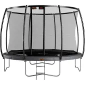 Avyna Trampoline Pro-Line 12 + Royal Class Veiligheidsnet + Ladder Grijs