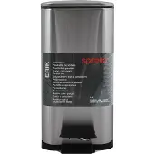 Spirella Erik, 5 liter, Rechthoekig, Roestvrij staal, Geborsteld staal, Pedaalbediening, 140 mm