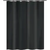 MSV Douchegordijn Polyester 120x200cm Zwart