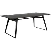 DOMUS Fuji-Eettafel - Bruingrijs/Zwart