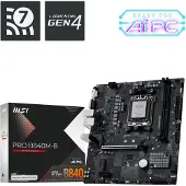 MSI PRO B840M-B Moederbord Socket AMD AM5 Vormfactor Micro-ATX Moederbord chipset AMD B840