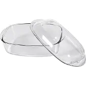 Pyrex - Essentials Schaal Rechthoek met Deksel 4,5 liter - Transparant