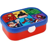 Mepal Lunchbox Campus - 750 ml - Broodtrommel met vakjes voor kinderen - Geschikt voor 4 boterhammen - Avengers