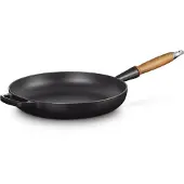 Le Creuset Signature koekenpan houten handvat 28 cm Matte Black
