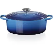 Le Creuset Braad/Stoofpan Ovaal 29cm Azure