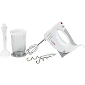 Bosch Handmixer en staafmixer - - MFQ3540 - 450W - 5 snelheden - 2 kloppers - 2 kneedhaken