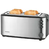 Severin AT 2509 Broodrooster – Lange Sleuf – 4 Sneetjes – RVS – 1400 W